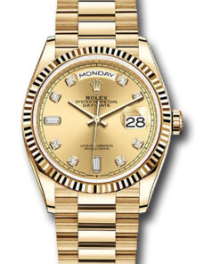 Đồng hồ Rolex 128238 chdp - Day-Date 36 Yellow Gold - Fluted Bezel - PresidentĐồng hồ Rolex 128238 chdp - Day-Date 36 Yellow Gold - Fluted Bezel - President