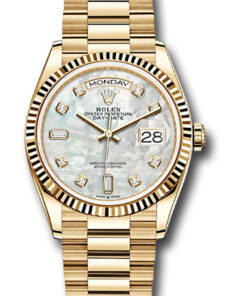 Đồng hồ Rolex 128238 mdp - Day-Date 36 Yellow Gold - Fluted Bezel - PresidentĐồng hồ Rolex 128238 mdp - Day-Date 36 Yellow Gold - Fluted Bezel - President