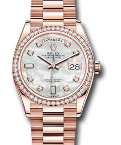 Đồng hồ Rolex 128345RBR mdp - Day-Date 36 Everose Gold - 52 Dia Bezel - PresidentĐồng hồ Rolex 128345RBR mdp - Day-Date 36 Everose Gold - 52 Dia Bezel - President