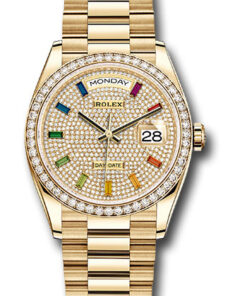 Đồng hồ Rolex 128348RBR dprsp - Day-Date 36 Yellow Gold - 52 Dia Bezel - PresidentĐồng hồ Rolex 128348RBR dprsp - Day-Date 36 Yellow Gold - 52 Dia Bezel - President
