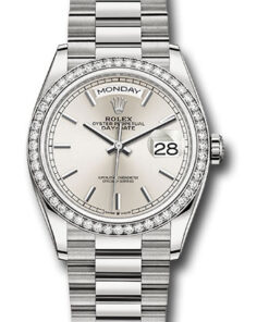 Đồng hồ Rolex 128349RBR sip - Day-Date 36 White Gold - 52 Dia Bezel - PresidentĐồng hồ Rolex 128349RBR sip - Day-Date 36 White Gold - 52 Dia Bezel - President