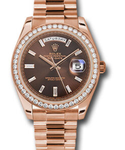 Đồng hồ Rolex 228345RBR chobdp - Day-Date 40 Everose Gold - Diamond BezelĐồng hồ Rolex 228345RBR chobdp - Day-Date 40 Everose Gold - Diamond Bezel