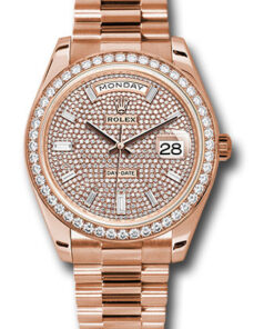 Đồng hồ Rolex 228345RBR dpbdp - Day-Date 40 Everose Gold - Diamond BezelĐồng hồ Rolex 228345RBR dpbdp - Day-Date 40 Everose Gold - Diamond Bezel