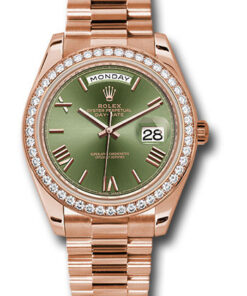 Đồng hồ Rolex 228345RBR ogrp - Day-Date 40 Everose Gold - Diamond BezelĐồng hồ Rolex 228345RBR ogrp - Day-Date 40 Everose Gold - Diamond Bezel
