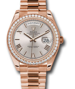 Đồng hồ Rolex 228345RBR sdrp - Day-Date 40 Everose Gold - Diamond BezelĐồng hồ Rolex 228345RBR sdrp - Day-Date 40 Everose Gold - Diamond Bezel