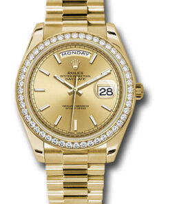 Đồng hồ Rolex 228348RBR chip Day-Date 40 Yellow Gold - Diamond BezelĐồng hồ Rolex 228348RBR chip Day-Date 40 Yellow Gold - Diamond Bezel