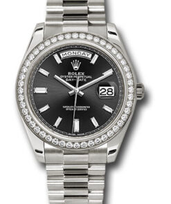 Đồng hồ Rolex 228349RBR bkbdp - Day-Date 40 White Gold - Diamond BezelĐồng hồ Rolex 228349RBR bkbdp - Day-Date 40 White Gold - Diamond Bezel