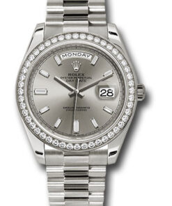 Đồng hồ Rolex 228349RBR sbdp - Day-Date 40 White Gold - Diamond BezelĐồng hồ Rolex 228349RBR sbdp - Day-Date 40 White Gold - Diamond Bezel