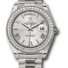 Đồng hồ Rolex 228349RBR sqmrp - Day-Date 40 White Gold - Diamond Bezel 1 228349RBRsqmrp