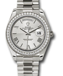 Đồng hồ Rolex 228349RBR sqmrp - Day-Date 40 White Gold - Diamond BezelĐồng hồ Rolex 228349RBR sqmrp - Day-Date 40 White Gold - Diamond Bezel