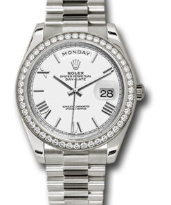 Đồng hồ Rolex 228349RBR wrp - Day-Date 40 White Gold - Diamond BezelĐồng hồ Rolex 228349RBR wrp - Day-Date 40 White Gold - Diamond Bezel