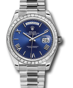 Đồng hồ Rolex 228396TBR blrp  - Day-Date 40 Platinum - Diamond BezelĐồng hồ Rolex 228396TBR blrp  - Day-Date 40 Platinum - Diamond Bezel