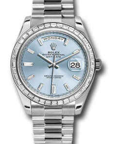 Đồng hồ Rolex 228396TBR ibbdp  - Day-Date 40 Platinum - Diamond BezelĐồng hồ Rolex 228396TBR ibbdp  - Day-Date 40 Platinum - Diamond Bezel