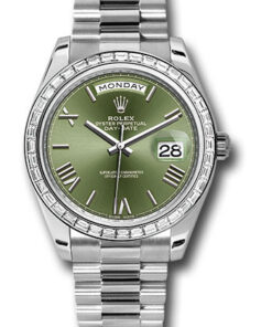 Đồng hồ Rolex 228396TBR ogrp  - Day-Date 40 Platinum - Diamond BezelĐồng hồ Rolex 228396TBR ogrp  - Day-Date 40 Platinum - Diamond Bezel