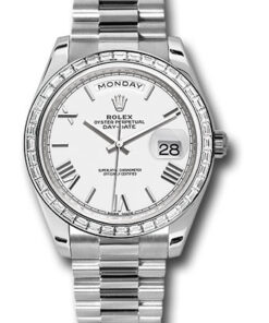 Đồng hồ Rolex 228396TBR wrp - Day-Date 40 Platinum - Diamond BezelĐồng hồ Rolex 228396TBR wrp - Day-Date 40 Platinum - Diamond Bezel