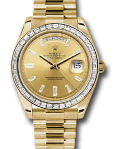 Đồng hồ Rolex 228398TBR chbdp - Day-Date 40 Yellow Gold - Baguette Diamond BezelĐồng hồ Rolex 228398TBR chbdp - Day-Date 40 Yellow Gold - Baguette Diamond Bezel