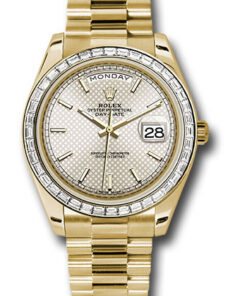 Đồng hồ Rolex 228398TBR sdmip - Day-Date 40 Yellow Gold - Baguette Diamond BezelĐồng hồ Rolex 228398TBR sdmip - Day-Date 40 Yellow Gold - Baguette Diamond Bezel