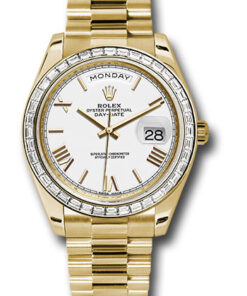 Đồng hồ Rolex 228398TBR wrp - Day-Date 40 Yellow Gold - Baguette Diamond BezelĐồng hồ Rolex 228398TBR wrp - Day-Date 40 Yellow Gold - Baguette Diamond Bezel