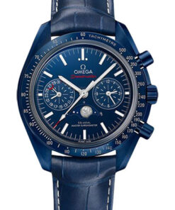 Đồng hồ Omega 304.93.44.52.03.001 - Speedmaster Moonphase Chronograph 44.25 mm - Blue CeramicĐồng hồ Omega 304.93.44.52.03.001 - Speedmaster Moonphase Chronograph 44.25 mm - Blue Ceramic