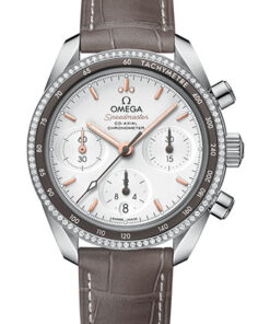 Đồng hồ Omega 324.38.38.50.02.001 - Speedmaster Chronograph 38 mm - Stainless Steel - Diamond BezelĐồng hồ Omega 324.38.38.50.02.001 - Speedmaster Chronograph 38 mm - Stainless Steel - Diamond Bezel