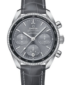 Đồng hồ Omega 324.38.38.50.06.001 - Speedmaster Chronograph 38 mm - Stainless Steel - Diamond BezelĐồng hồ Omega 324.38.38.50.06.001 - Speedmaster Chronograph 38 mm - Stainless Steel - Diamond Bezel