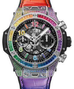 Đồng Hồ Hublot 441.NX.1117.LR.0999 - Big Bang 42mm Unico Titanium RainbowĐồng Hồ Hublot 441.NX.1117.LR.0999 - Big Bang 42mm Unico Titanium Rainbow