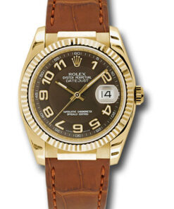 Đồng Hồ Rolex 116138 brab - Datejust 36 Yellow Gold - Fluted Bezel - LeatherĐồng Hồ Rolex 116138 brab - Datejust 36 Yellow Gold - Fluted Bezel - Leather