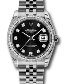 Đồng Hồ Rolex 116244 bkdj - Datejust 36 Steel and White Gold - Diamond Bezel - JubileeĐồng Hồ Rolex 116244 bkdj - Datejust 36 Steel and White Gold - Diamond Bezel - Jubilee