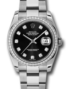 Đồng Hồ Rolex 116244 bkdo - Datejust 36 Steel and White Gold - Diamond Bezel - OysterĐồng Hồ Rolex 116244 bkdo - Datejust 36 Steel and White Gold - Diamond Bezel - Oyster
