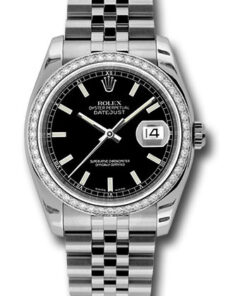 Đồng Hồ Rolex 116244 bkij - Datejust 36 Steel and White Gold - Diamond Bezel - JubileeĐồng Hồ Rolex 116244 bkij - Datejust 36 Steel and White Gold - Diamond Bezel - Jubilee