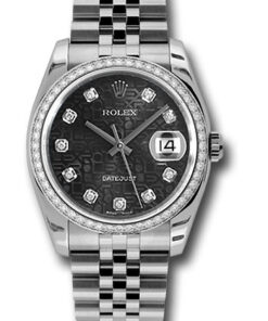 Đồng Hồ Rolex 116244 bkjdj - Datejust 36 Steel and White Gold - Diamond Bezel - JubileeĐồng Hồ Rolex 116244 bkjdj - Datejust 36 Steel and White Gold - Diamond Bezel - Jubilee