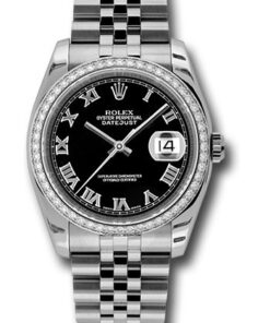 Đồng Hồ Rolex 116244 bkrj - Datejust 36 Steel and White Gold - Diamond Bezel - JubileeĐồng Hồ Rolex 116244 bkrj - Datejust 36 Steel and White Gold - Diamond Bezel - Jubilee