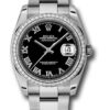 Đồng Hồ Rolex 116244 bkro - Datejust 36 Steel and White Gold - Diamond Bezel - Oyster 2 116244bkro 1