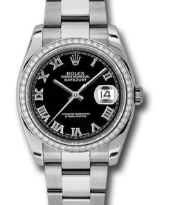 Đồng Hồ Rolex 116244 bkro - Datejust 36 Steel and White Gold - Diamond Bezel - OysterĐồng Hồ Rolex 116244 bkro - Datejust 36 Steel and White Gold - Diamond Bezel - Oyster