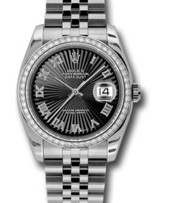 Đồng Hồ Rolex 116244 bksbrj - Datejust 36 Steel and White Gold - Diamond Bezel - JubileeĐồng Hồ Rolex 116244 bksbrj - Datejust 36 Steel and White Gold - Diamond Bezel - Jubilee