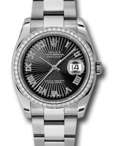 Đồng Hồ Rolex 116244 bksbro - Datejust 36 Steel and White Gold - Diamond Bezel - OysterĐồng Hồ Rolex 116244 bksbro - Datejust 36 Steel and White Gold - Diamond Bezel - Oyster