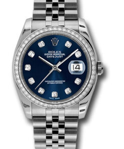 Đồng Hồ Rolex 116244 bldj - Datejust 36 Steel and White Gold - Diamond Bezel - JubileeĐồng Hồ Rolex 116244 bldj - Datejust 36 Steel and White Gold - Diamond Bezel - Jubilee