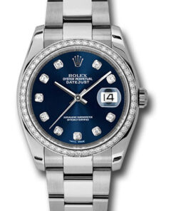 Đồng Hồ Rolex 116244 bldo - Datejust 36 Steel and White Gold - Diamond Bezel - OysterĐồng Hồ Rolex 116244 bldo - Datejust 36 Steel and White Gold - Diamond Bezel - Oyster