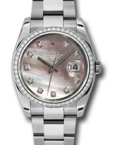 Đồng Hồ Rolex 116244 dkmdo - Datejust 36 Steel and White Gold - Diamond Bezel - OysterĐồng Hồ Rolex 116244 dkmdo - Datejust 36 Steel and White Gold - Diamond Bezel - Oyster