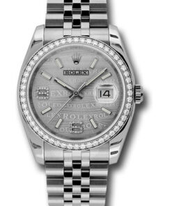 Đồng Hồ Rolex 116244  swdaj - Datejust 36 Steel and White Gold - Diamond Bezel - JubileeĐồng Hồ Rolex 116244  swdaj - Datejust 36 Steel and White Gold - Diamond Bezel - Jubilee