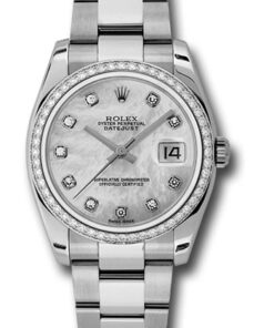 Đồng Hồ Rolex 116244 mdo - Datejust 36 Steel and White Gold - Diamond Bezel - OysterĐồng Hồ Rolex 116244 mdo - Datejust 36 Steel and White Gold - Diamond Bezel - Oyster