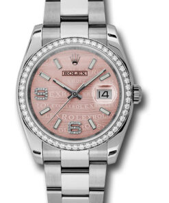 Đồng Hồ Rolex 116244  pwdao - Datejust 36 Steel and White Gold - Diamond Bezel - OysterĐồng Hồ Rolex 116244  pwdao - Datejust 36 Steel and White Gold - Diamond Bezel - Oyster