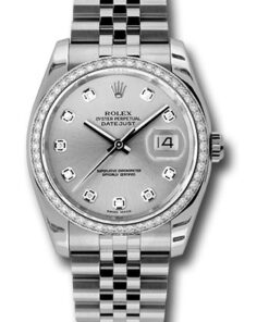 Đồng Hồ Rolex 116244 sdj - Datejust 36 Steel and White Gold - Diamond Bezel - Jubilee116244sdj-1