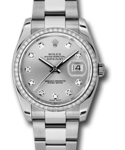 Đồng Hồ Rolex 116244 sdo - Datejust 36 Steel and White Gold - Diamond Bezel - OysterĐồng Hồ Rolex 116244 sdo - Datejust 36 Steel and White Gold - Diamond Bezel - Oyster