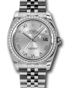 Đồng Hồ Rolex 116244 srj - Datejust 36 Steel and White Gold - Diamond Bezel - Jubilee116244srj-1