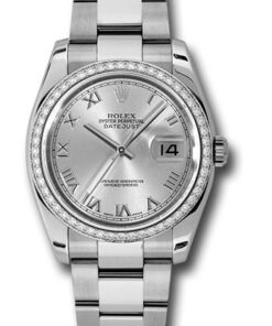 Đồng Hồ Rolex 116244 sro - Datejust 36 Steel and White Gold - Diamond Bezel - OysterĐồng Hồ Rolex 116244 sro - Datejust 36 Steel and White Gold - Diamond Bezel - Oyster