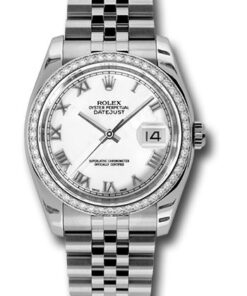 Đồng Hồ Rolex 116244 wrj - Datejust 36 Steel and White Gold - Diamond Bezel - Jubilee116244wrj-1