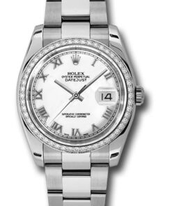 Đồng Hồ Rolex 116244 wro - Datejust 36 Steel and White Gold - Diamond Bezel - Oyster116244 wro