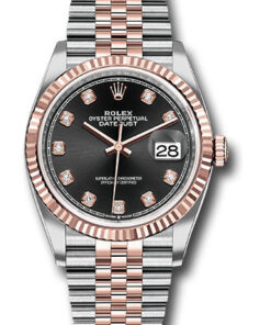 Đồng Hồ Rolex 126231 bkdj - Datejust 36 Steel and Pink Gold - Fluted Bezel - Jubilee126231bkdj-1