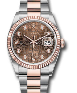 Đồng Hồ Rolex 126231 chojdo - Datejust 36 Steel and Pink Gold - Fluted Bezel - Oyster126231chojdo-1